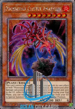 Yugioh RA04-EN136 Phoenixian Cluster Amaryllis Platinum Secret Rare - Image 1
