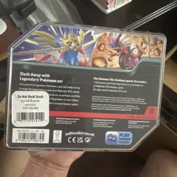 Pokemon 2025 Slashing Legends Collectors Tin - ZACIAN EX (5 Packs & 1 Foil) New - Image 3
