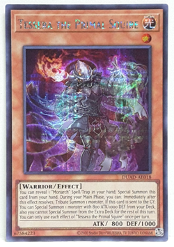 Yugioh Asia-English Tessera the Primal Squire DUAD-AE018 Secret Rare - Image 1