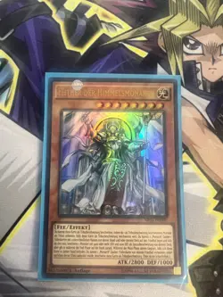 EHTHER THE HEAVENLY MONARCH GERMAN ULTRA RARE SR01-EN000 DE000 LIGHT PLAY YUGIOH - Image 1