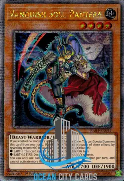 Yugioh Vanquish Soul Pantera RA04-EN044 Quarter Century Secret Rare - Image 1
