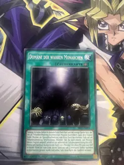 DOMAIN OF THE TRUE MONARCHS COMMON GERMAN SR01-EN024 DE024 LIGHT PLAY YUGIOH - Image 1