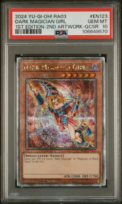 Dark Magician Girl EN123 Quarter Century Bonanza QCR PSA 10 Graded Yugioh Card - Image 1