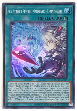 Yugioh Asia-English Sky Striker Special Maneuver - Lemnisgate! DUAD-AE069 SR - Image 1