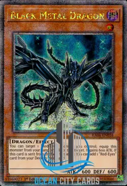 Yugioh Black Metal Dragon Quarter Century Secret Rare RA04-EN016 - Image 1