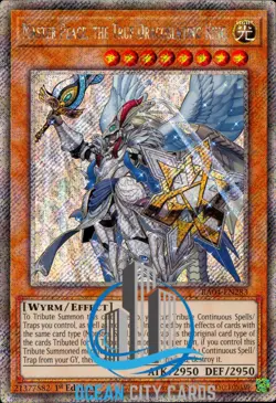 Yugioh RA04-EN283 - Master Peace, The True Dracoslaying King - Platinum Secret - Image 1