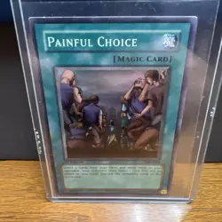 MRL-049 Painful Choice Super Rare 1st Edition NM-Mint Yugioh - Image 1