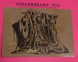 MTG ART Card Gold Signature Gelatinous Cube 71/81 Phil Stone Artist Proof - Image 1