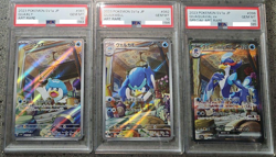PSA 10 Quaxly Quaxwell Quaquaval ex SAR SV1a Seq Set Pokemon Card Japanese 2023 - Image 1