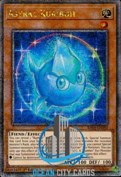 Yugioh Astral Kuriboh RA04-EN040 Quarter Century Secret Rare 1st Ed - Image 1