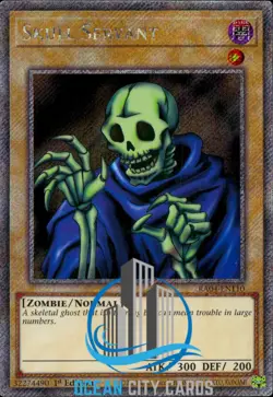 Yugioh Skull Servant RA04-EN110 1st edition Platinum Secret Rare - Image 1