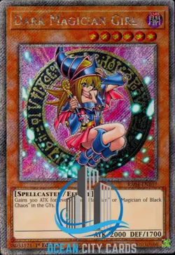 Yugioh Dark Magician Girl RA04-EN107 Platinum Secret Rare - Image 1