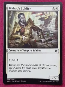 Magic The Gathering IXALAN FOIL BISHOP'S SOLDIER white card MTG - Image 1
