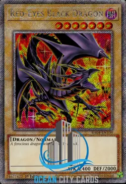 Yugioh Red-Eyes Black Dragon RA04-EN109 Platinum Secret Rare 1st Ed - Image 1