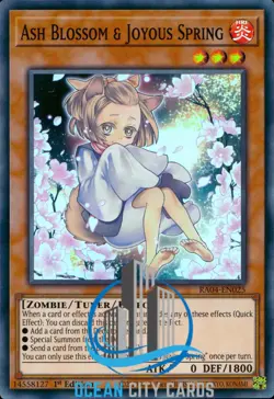 Yugioh Ash Blossom & Joyous Spring super Rare 1st Edition RA04-EN025 - Image 1