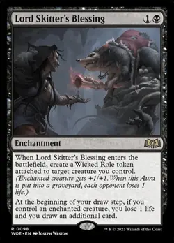 2x Lord Skitter's Blessing WoE NM MTG - Image 1