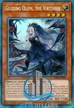 Yugioh Guiding Quem, The Virtuous RA04-EN043 Collector'S Rare 1st Edition - Image 1