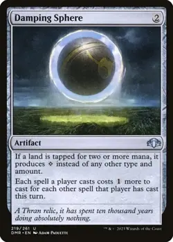 2x Damping Sphere Dominaria Remastered LP MTG - Image 1