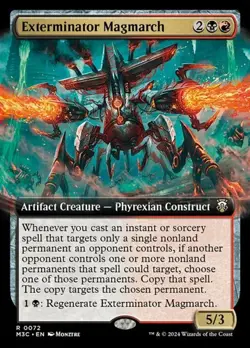 2x Exterminator Magmarch - Extended Art MH3C LP MTG - Image 1