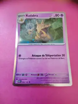 Kadabra Brillante Carte Pokemon Jcc Ecarlate & Violet 151 Francais 2023# 064/165 - Image 1