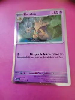 Kadabra Brillante Carte Pokemon Jcc Ecarlate & Violet 151 Francais 2023# 064/165 - Image 2