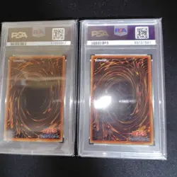 Yu-Gi-Oh! Yugioh Blue-Eyes White Dragon Dark Magician Stainless PSA8 - Image 2