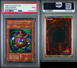 Yu-Gi-Oh! Yugioh PSA9 Time Wizard Secret Rare 1999 - Image 3