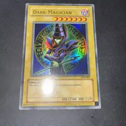 Yugioh! Dark Magician - LOB-005 - Ultra Rare - Unlimited Edition light fade - Image 1