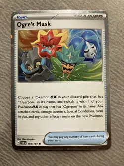 Pokemon TCG Ogre's Mask Cosmos Holo Card 159/167 Near Mint - Image 1