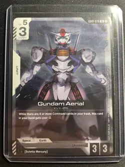 Gundam Aerial Alternate Art Tournament Pack Foil - R - NM - Gundam TCG Card Game - Image 1