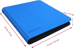 12 Pocket Blue Card Binder, Side Loading Trading Card Collectors Album, Premium - Image 4