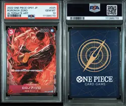 One Piece Card Zoro OP01-025 SR Parallel PSA10 Romance Dawn Rare - Image 1
