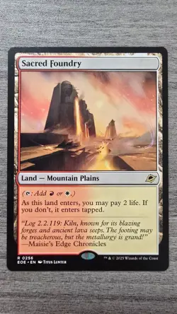 Sacred Foundry (Rare) #256 Edge of Eternities MTG NM - Image 1