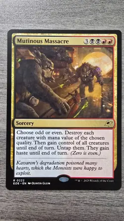 Mutinous Massacre (Rare) #222 Edge of Eternities MTG NM - Image 1