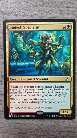 Biotech Specialist (Rare) #214 Edge of Eternities MTG NM - Image 1