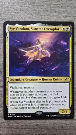 Syr Vondam, Sunstar Exemplar (Rare) #231 Edge of Eternities MTG NM - Image 1