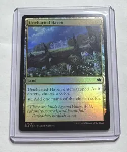 Uncharted Haven #261 Bloomburrow Foil Land MTG NM/M - Image 1