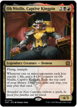 MTG Ob Nixilis, Captive Kingpin - MAT / 0041 - - Image 1