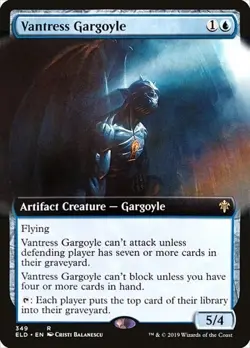 2x Vantress Gargoyle - Extended Art Throne of Eldraine LP MTG - Image 1