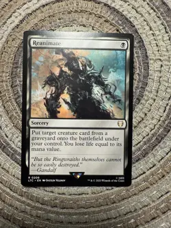 REANIMATE - Rare - LTC Lord of the Rings Commander - #206 - Magic MTG - Image 1