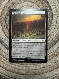 THE BLACK GATE - Rare - LTC Lord of the Rings Commander MTG - Image 1