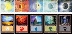 MTG Magic the Gathering Guru Land Playmat Set of 5 Terese Nielsen Art Desk Mat - Image 2