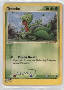 Treecko Reverse Foil Pokemon EX Ruby & Sapphire #75 2003 12gr - Image 1