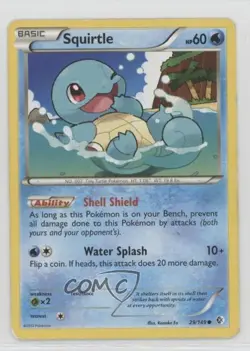 Squirtle Pokemon Black & White Boundaries Crossed #29 14tz - Image 1