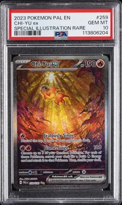 2023 POKEMON PAL EN-PALDEA EVOLVED SPECIAL ILLUSTRATION RARE CHI-YU EX PSA 10 - Image 1