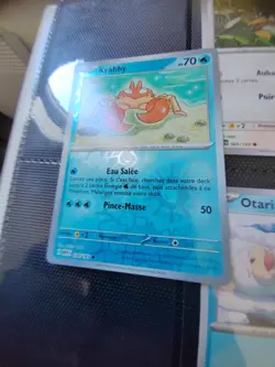 Krabby Brillante Carte Pokemon Jcc Ecarlate & Violet 151 Francais 2023# 098/165 - Image 1