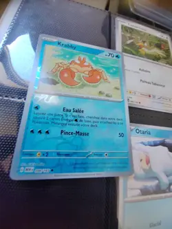 Krabby Brillante Carte Pokemon Jcc Ecarlate & Violet 151 Francais 2023# 098/165 - Image 2