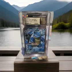 CGC Pristine 10 Blastoise EX, SV2a 151 Pokemon Super Rare, 186/165 Japanese - Image 2