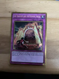 The Traveler and the Burning Abyss | PGL3-EN097 | Gold Rare NM 1st Ed | Yugioh - Image 1