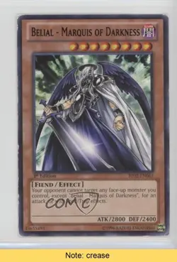 Belial - Marquis of Darkness 1st Ed. YuGiOh Battle Pack 2: War the Giants 5e6 - Image 1